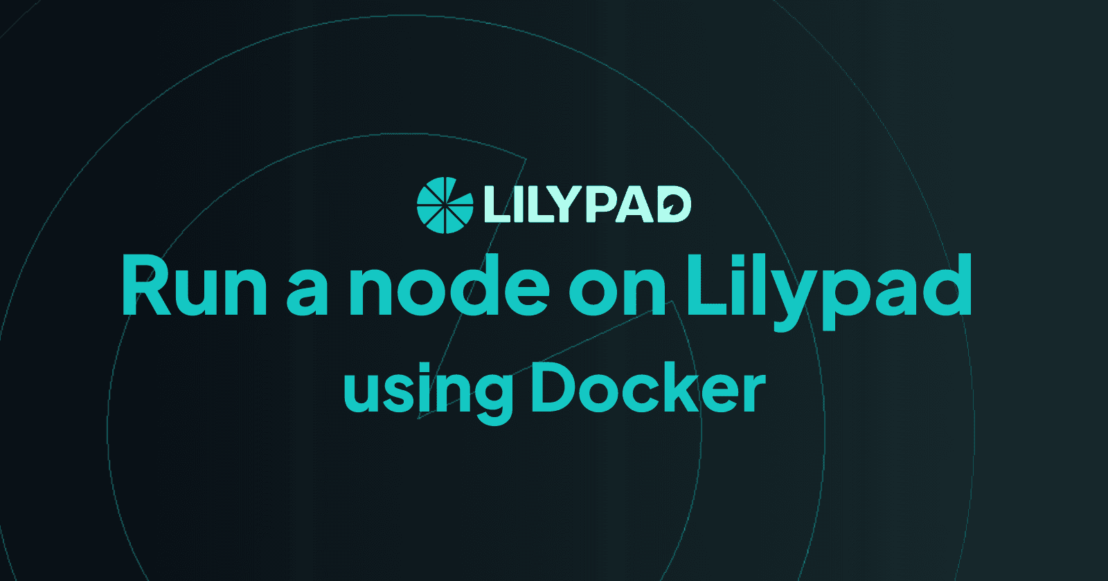 Run a node on Lilypad using Docker