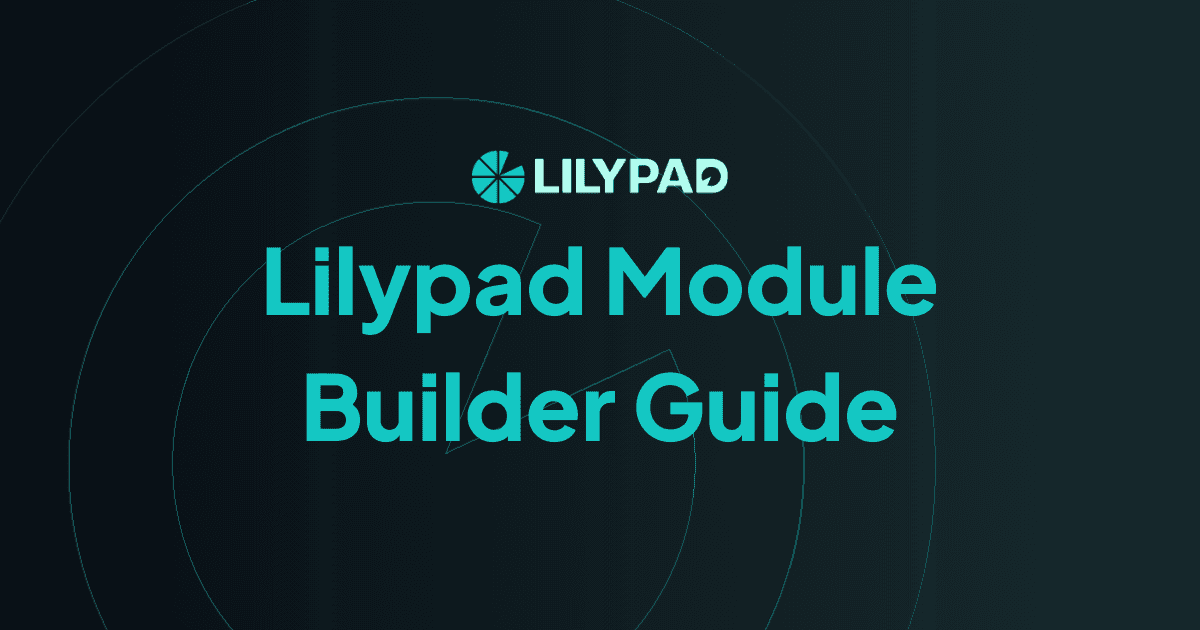 Lilypad Module Builder Guide